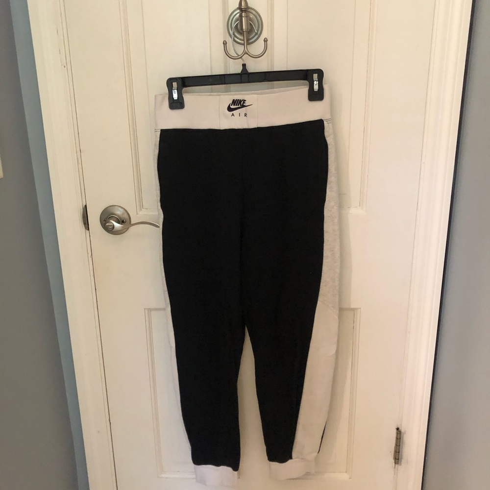 Nike Black and White Sweatpants
